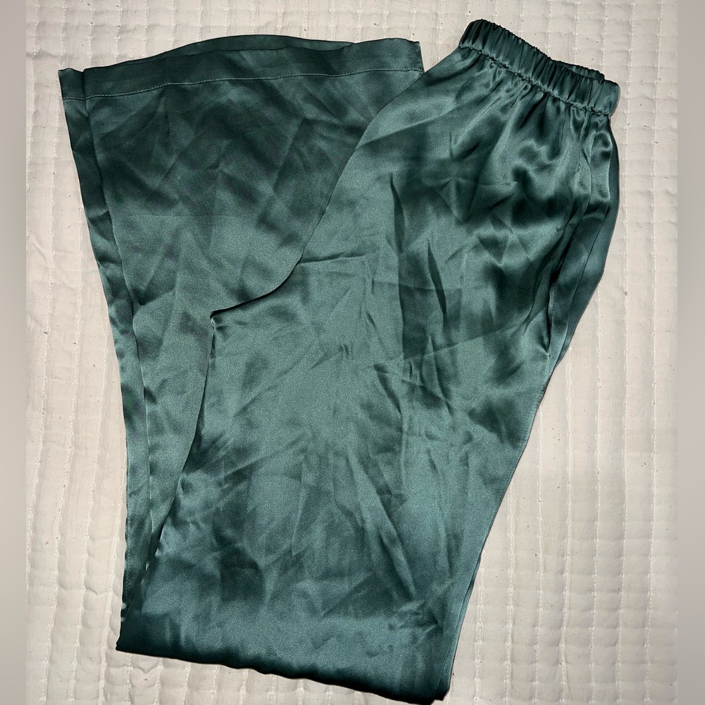 aspen wide leg silk pant